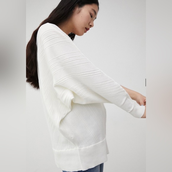 Japanese Brand Azul by Moussy Black Oversized V-Neck Sweater - Picture 13 of 13